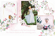 Spring Garden Floral Watercolor, a Texture Illustration by Catherine Wheel (Thumbnail 7 of 22)