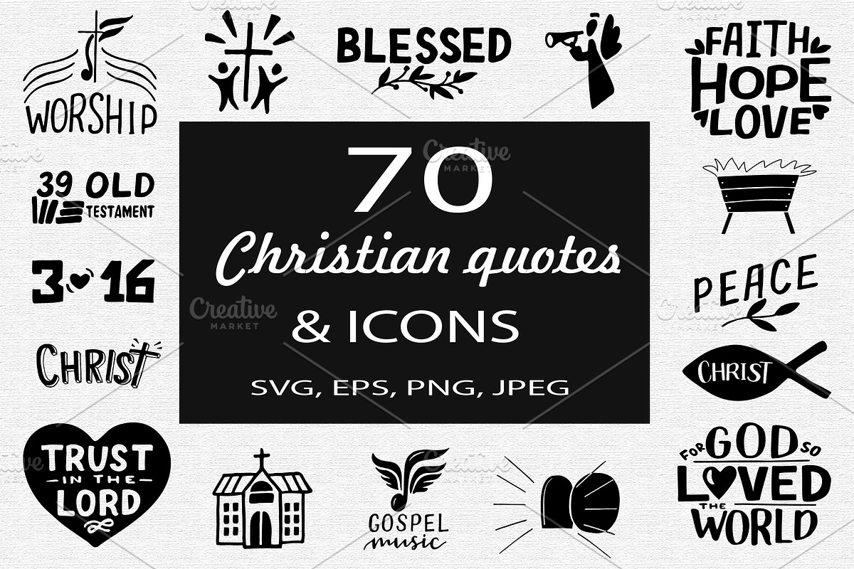 70 Christian quotes and icons, an Icon by Ola-la-la (Photo 1 of 6)
