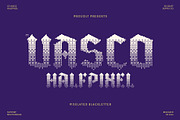 CS Vasco Halfpixel, a Blackletter Font by Craft Supply Co. (Thumbnail 1 of 8)