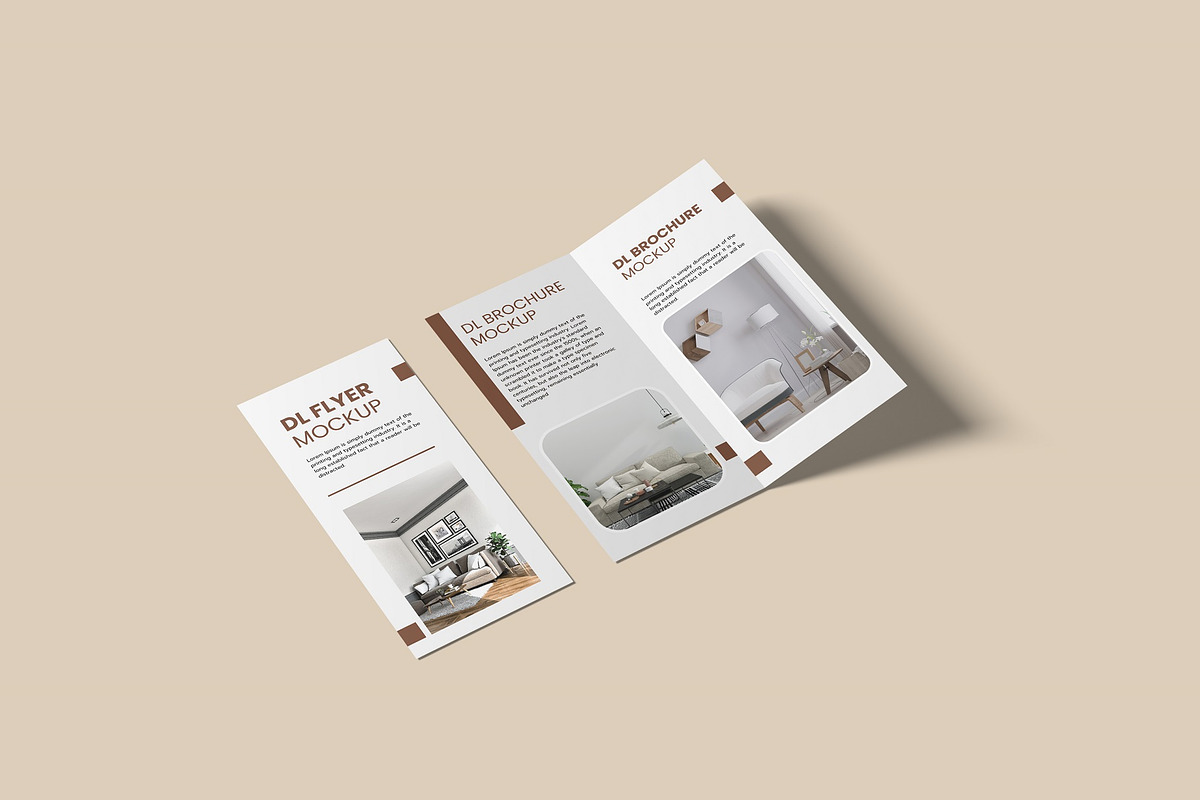 DL Brochure Mockup, an Advertising Mockup by zuhraabdullah (Photo 3 of 11)