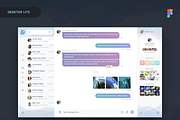 Uny Chat v1.0 - Figma Template, an App Template by emagweb (Thumbnail 5 of 39)