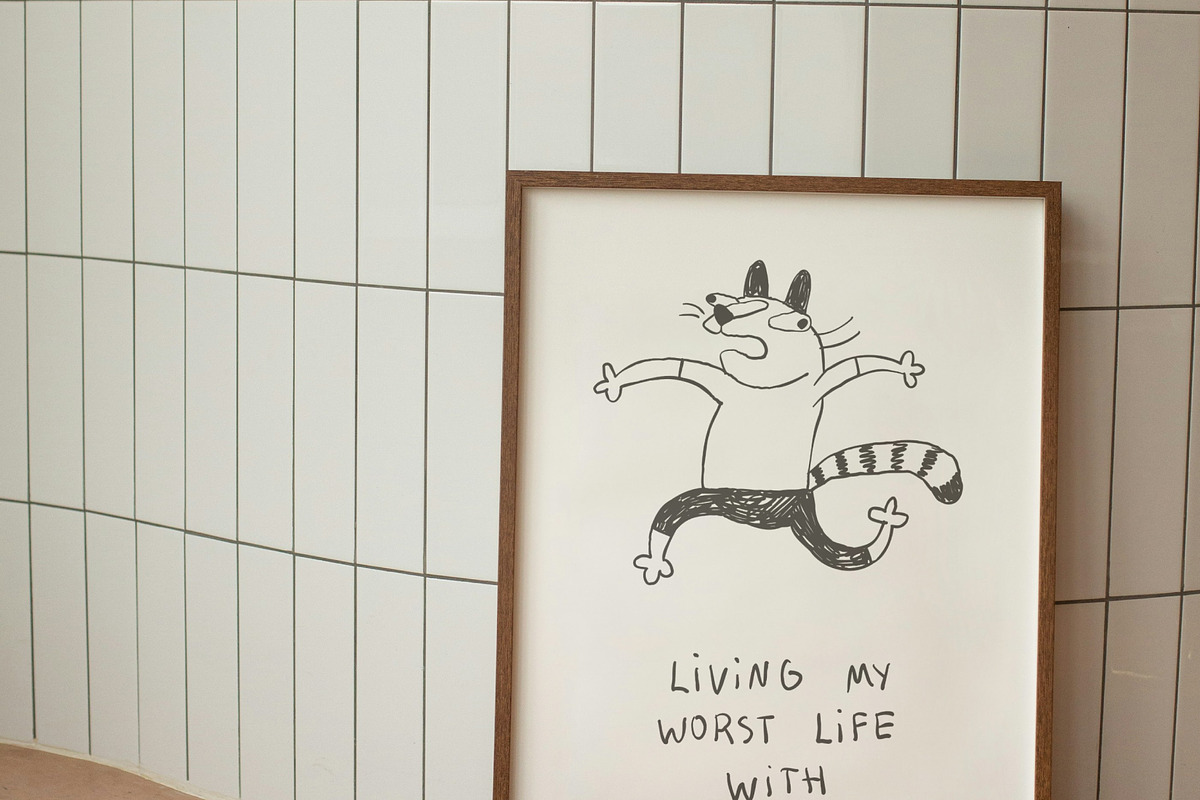 Weird Cat Comic Prints, an Illustration by Anastasiya Klempach (Photo 5 of 13)