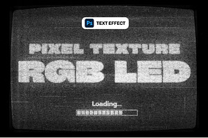 TV Display Screen Text Effect, a Layer Style Add-On by PopotLane