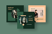 Podcast Instagram Post, a Social Media Template by MikroType Std (Thumbnail 3 of 4)