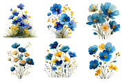Meadow wildflowers Clipart, an Illustration by Designworld (Thumbnail 8 of 8)