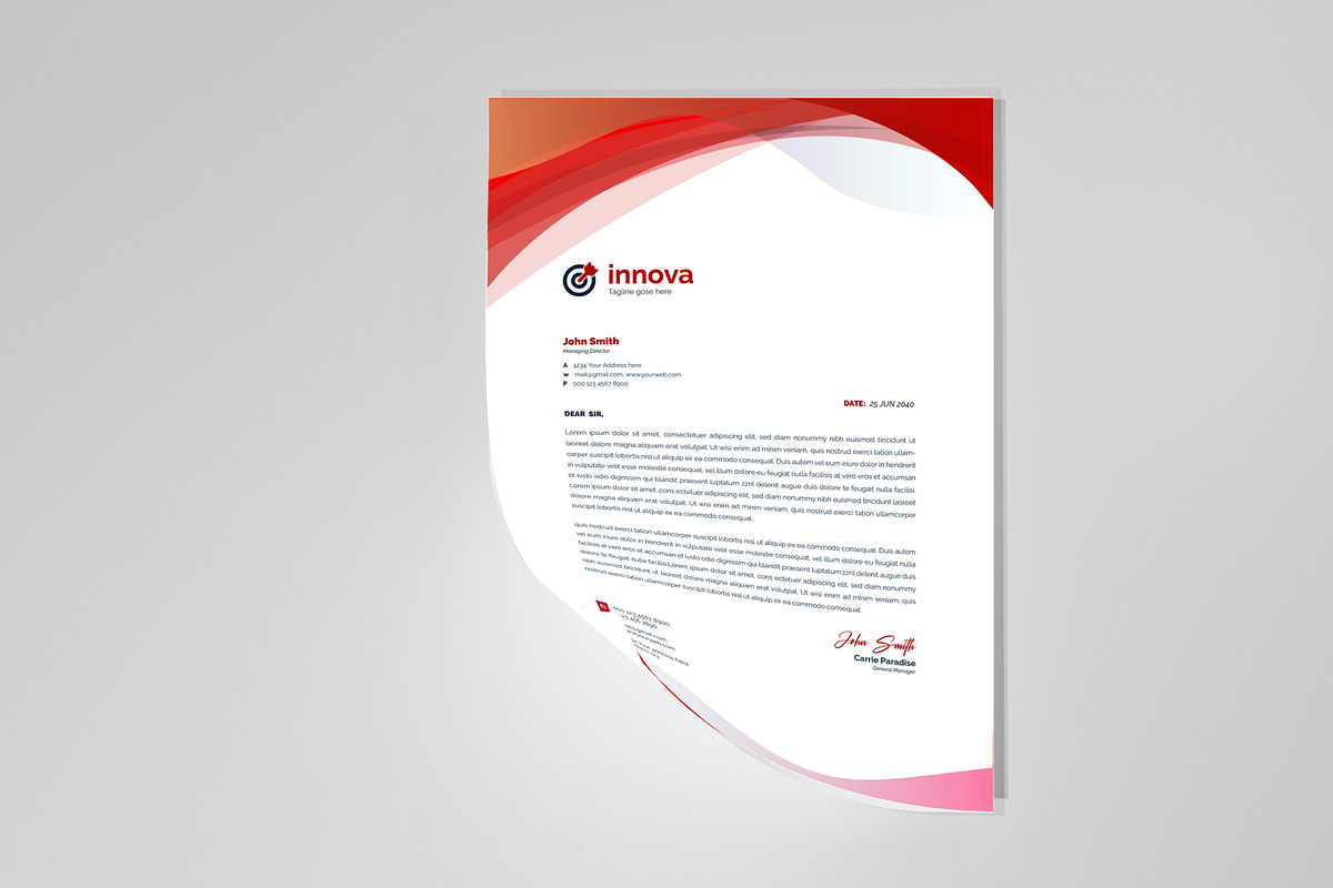 Letterhead, a Stationery Template by mdmijanur0187 (Photo 8 of 10)