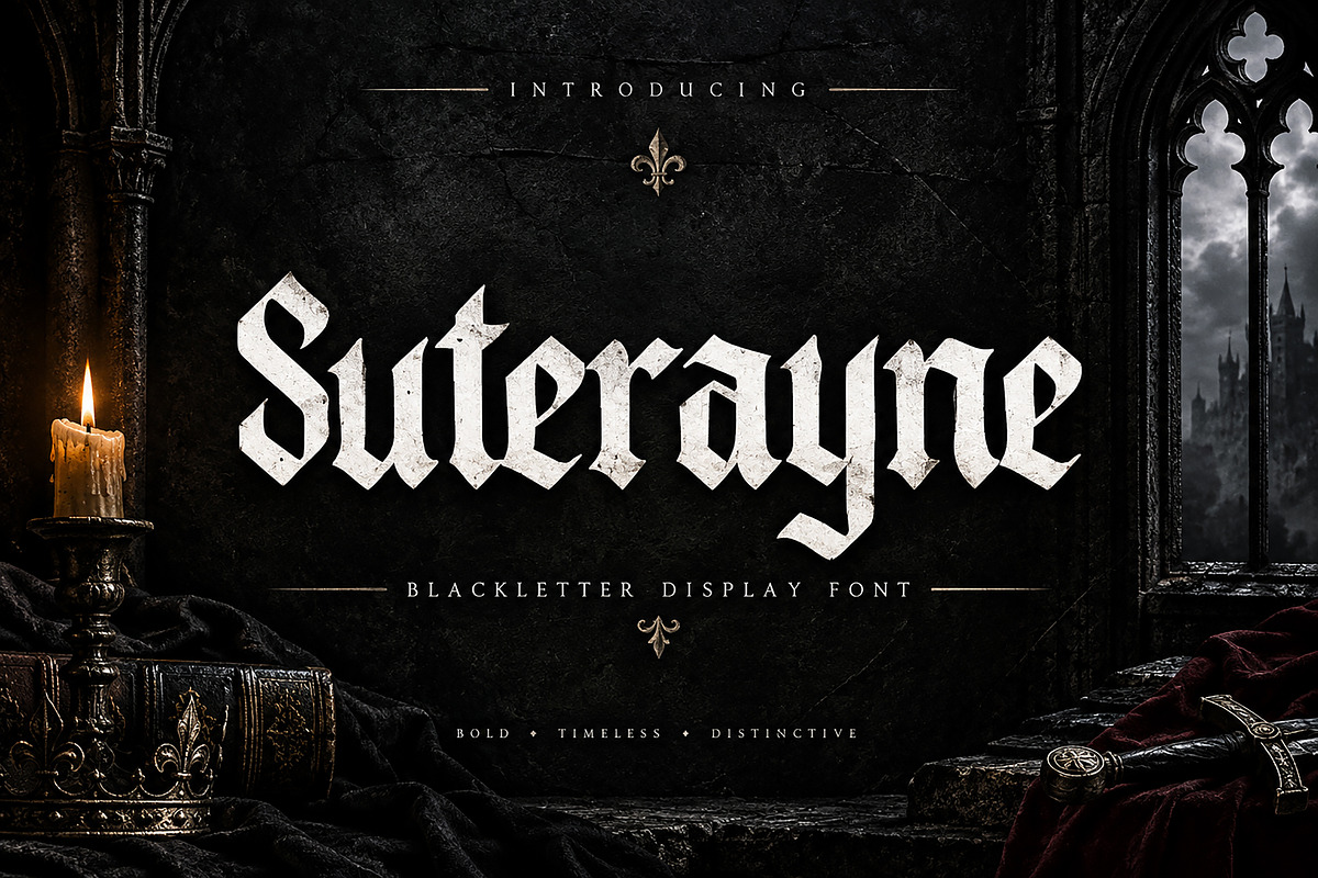 Suterayne, a Blackletter Font by Wow Magic (Photo 1 of 5)