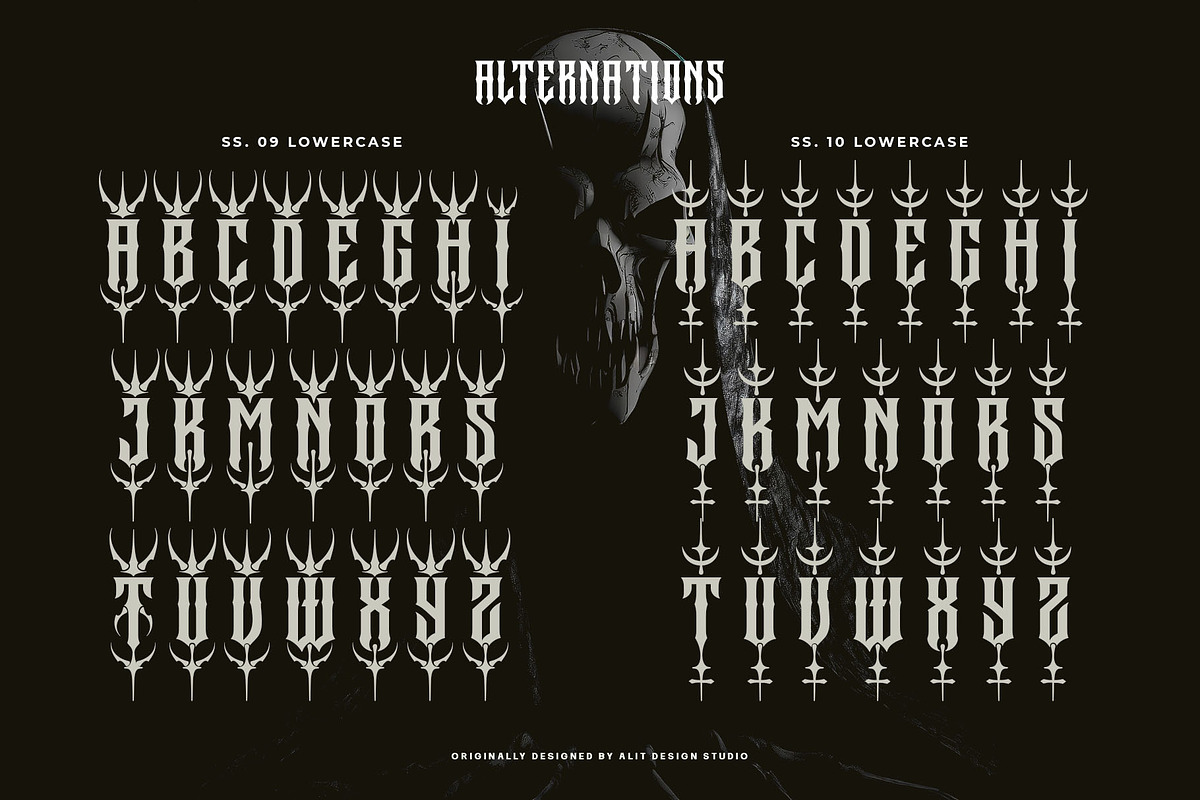 Megasord Typeface, a Blackletter Font by alit design (Photo 16 of 20)