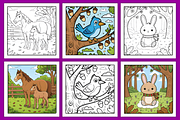 Fluffy Hygge Cozy Fall Coloring Book, an Animal Illustration by Design Station (Thumbnail 2 of 4)