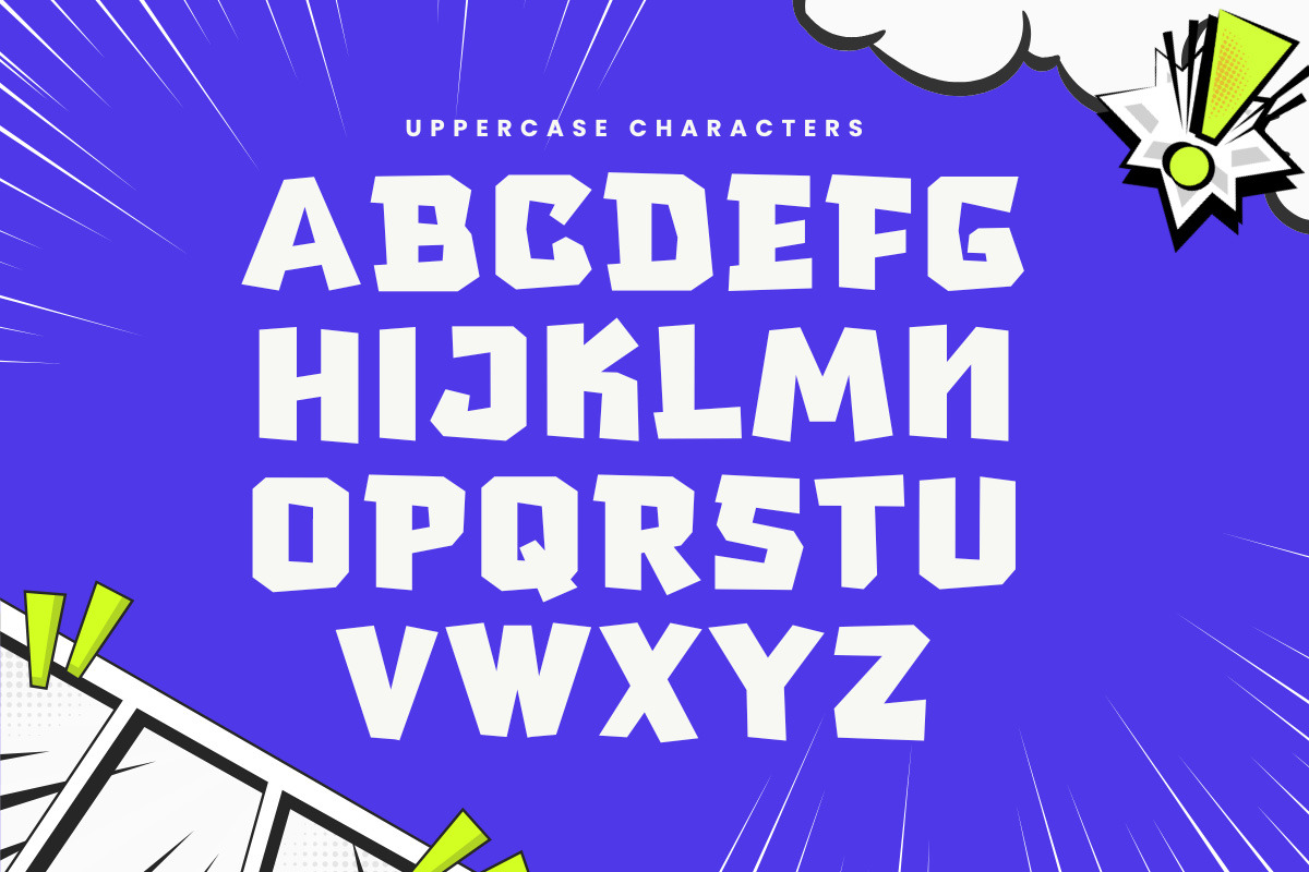 Fishel - Modern Comic Display Font, a Sans Serif Font by Afkari Studio (Photo 9 of 14)