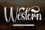 Western | Script Font, a Handwritten Font by Scratchones (Thumbnail 1 of 9)