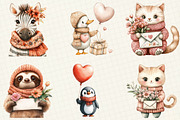 Kawaii Knitted Animals Clipart, an Illustration by OK Design (Thumbnail 3 of 5)