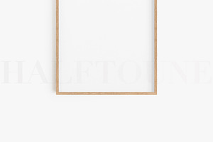 Warm Wood Frame Mockup