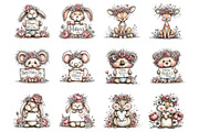 Whimsical woodland mothers day PNG, an Illustration by SinaCreation (Thumbnail 2 of 11)