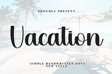 Vacation | Script Font
