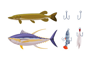 Fishing Hook Equipment for Angling, an Object Illustration by TopVectors