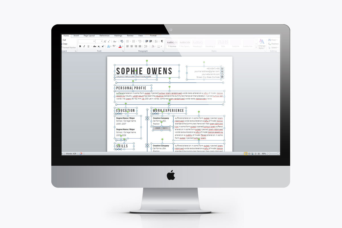 Resume Cv, a Resume Template by White Graphic (Photo 4 of 4)