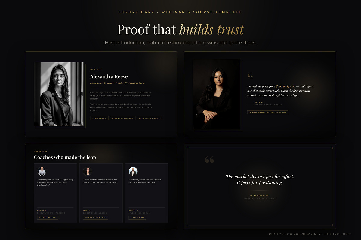 Webinar & Course PowerPoint Template, a Presentation Template by Deck Atelier (Photo 7 of 13)