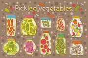 Pickled vegetables. Seamless pattern, a Food Illustration by kostolom3ooo (Thumbnail 1 of 3)
