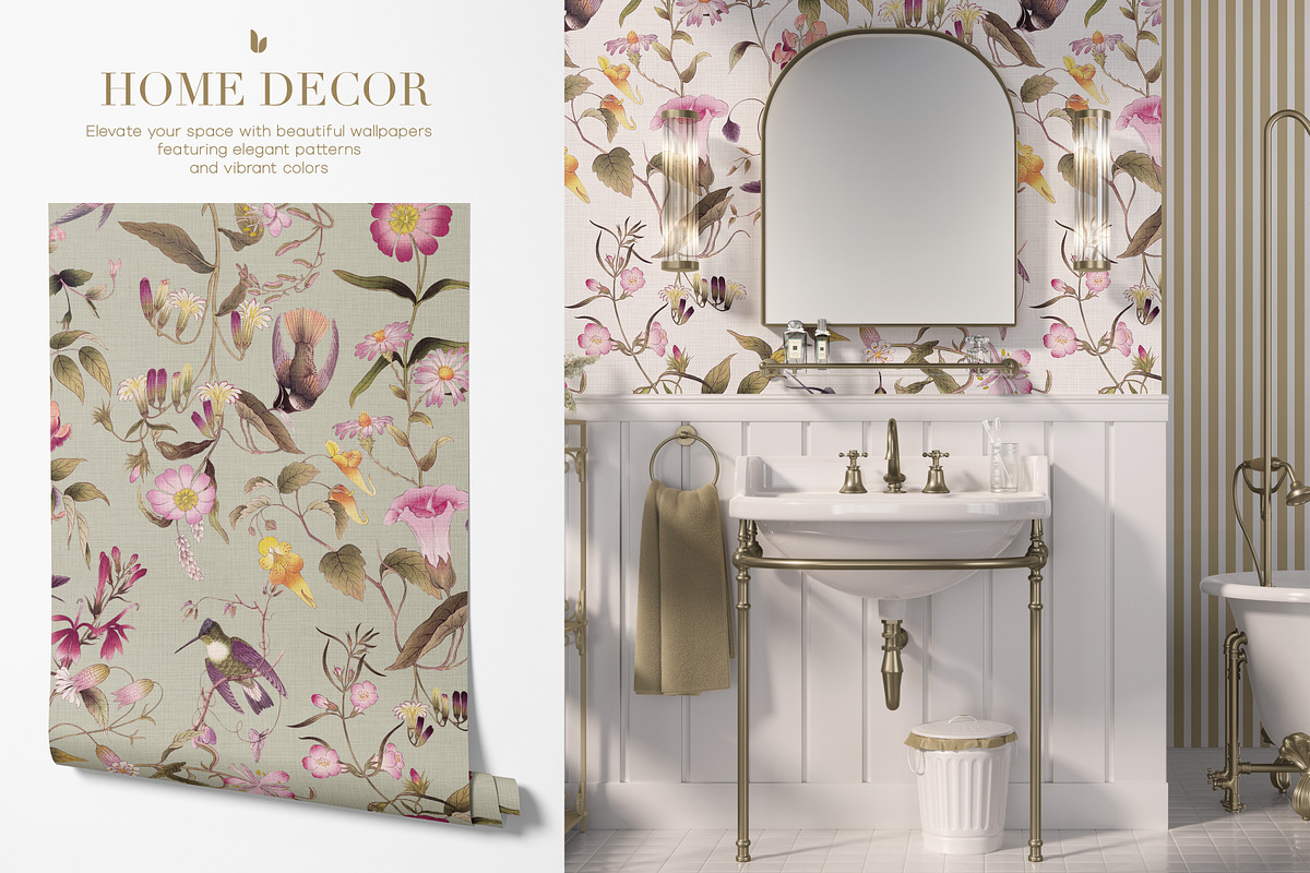 Vintage Botanical Floral Prints, a Pattern Graphic by LEAFure (Photo 4 of 10)