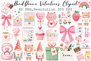 Hand-Drawn Valentine's Clipart PNG, an Illustration by Sublimation Artist (Thumbnail 1 of 6)