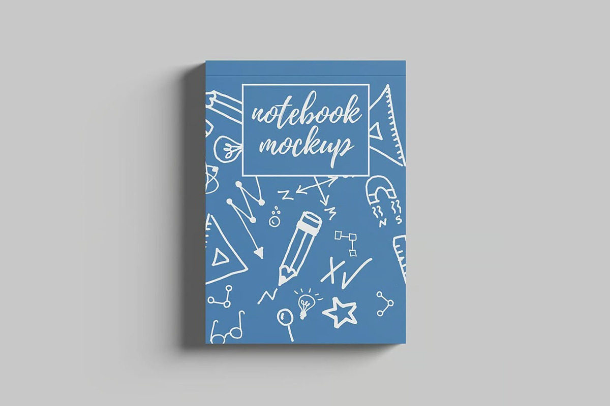 Paper Notebook Mockup, an Advertising Mockup by Se٧enStudio (Photo 2 of 5)