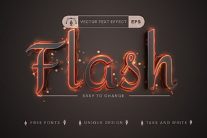 Fire Light - Editable Text Effect