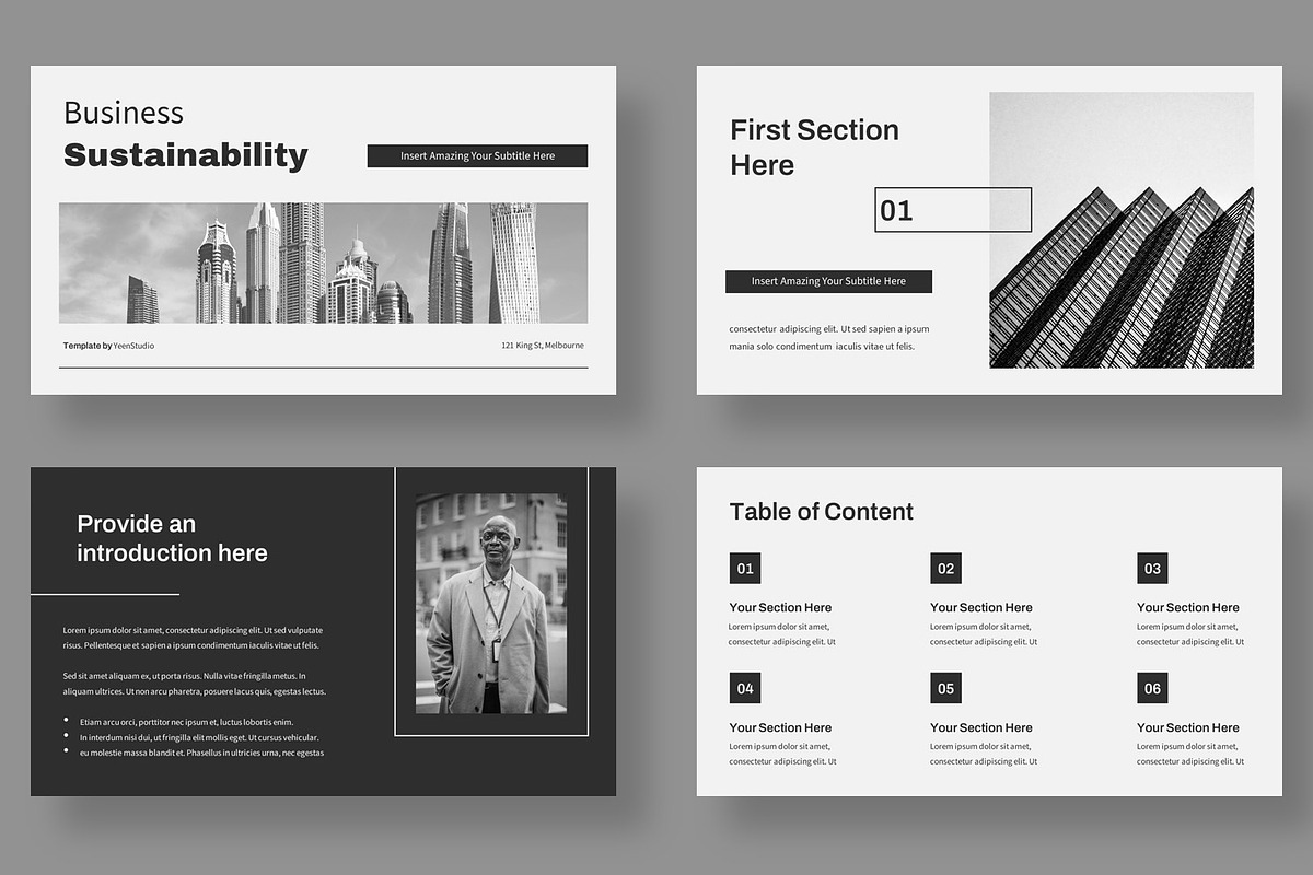 Business Sustainability Presentation, a Presentation Template by BumbleGraph Studio (Photo 4 of 6)