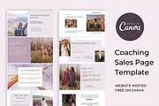 Canva Sales Page Template, a Landing Page Template by Deepa Template Studio (Thumbnail 1 of 10)