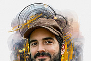 Abstract Portrait Watercolor Art, an Action Add-On by Photoshop Action (Thumbnail 18 of 21)