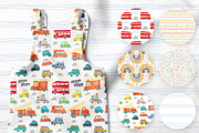 Kids set cute cars., a Pattern Graphic by KundolaArt (Thumbnail 4 of 11)