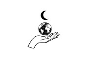 Hand Globe Silhouette Bundle, an Illustration by Designs_River (Thumbnail 7 of 31)