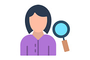 Search Flat Icon, a Duotone Icon by Pexelpy (Thumbnail 1 of 2)