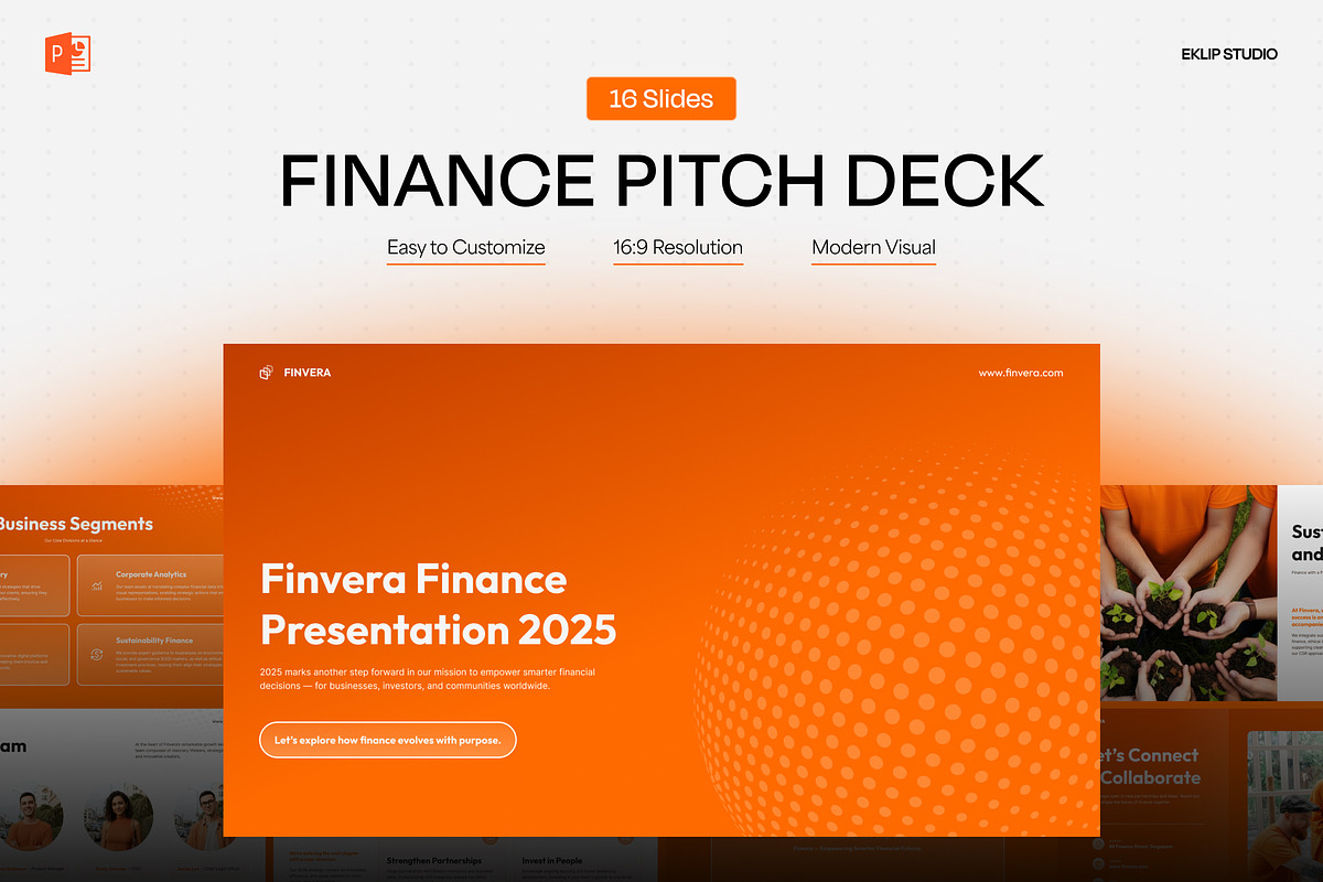 Finance Pitch Deck Powerpoint