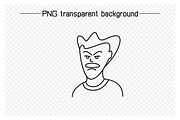 Bundle of Doodle Human Face Avatars, a Person Illustration by Designfour (Thumbnail 6 of 7)