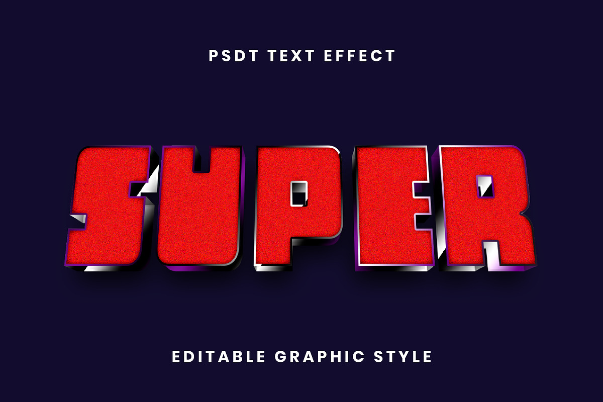Retro Superhero Block Text Effect, a Templates & Theme by studiogstock (Photo 2 of 2)