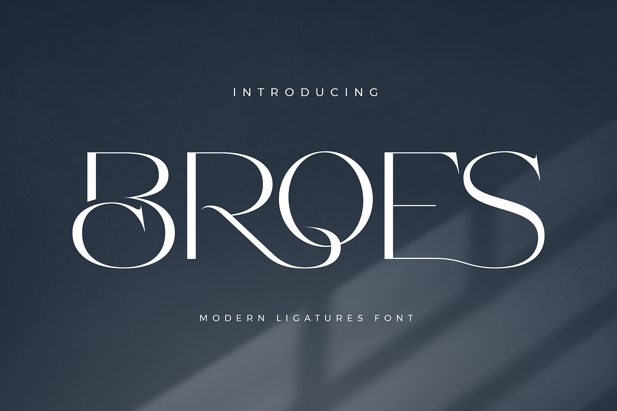 Broes - Modern Sans Font, a Sans Serif Font by Aqeel_Art (Photo 1 of 10)