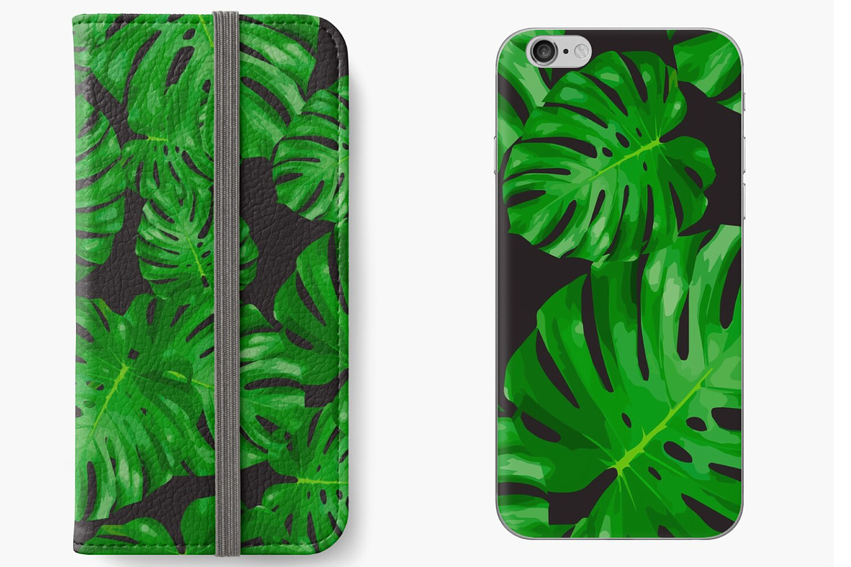 Tropical seamless patterns set, a Pattern Graphic by PatapovaVika (Photo 3 of 5)
