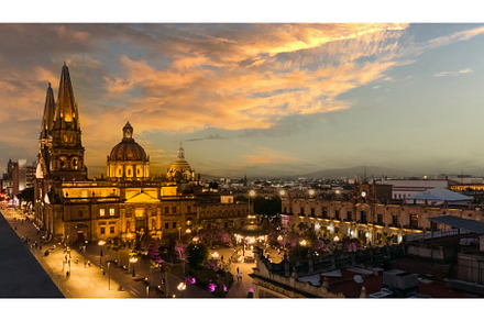 Mexico, Guadalajara Cathedral, an Architecture Photo by Web Engine Design