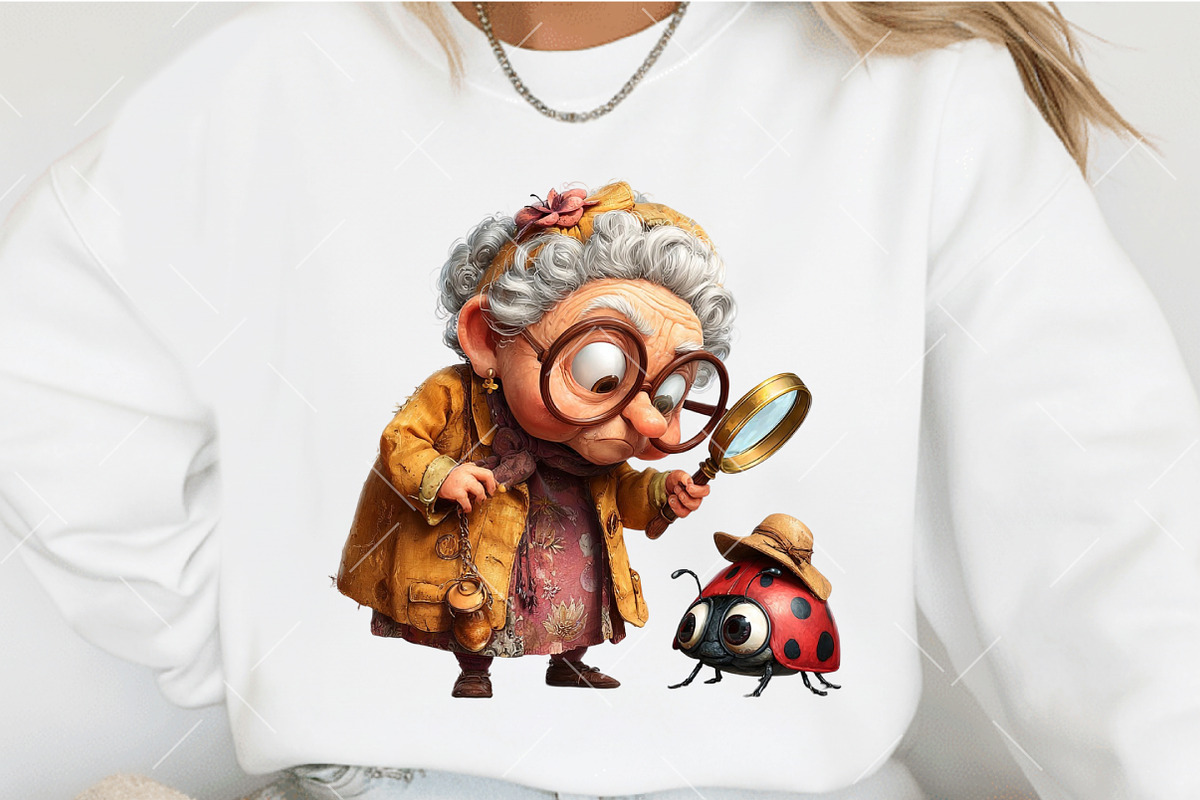 Quirky Grandma Clipart, an Illustration by OK Design (Photo 5 of 6)