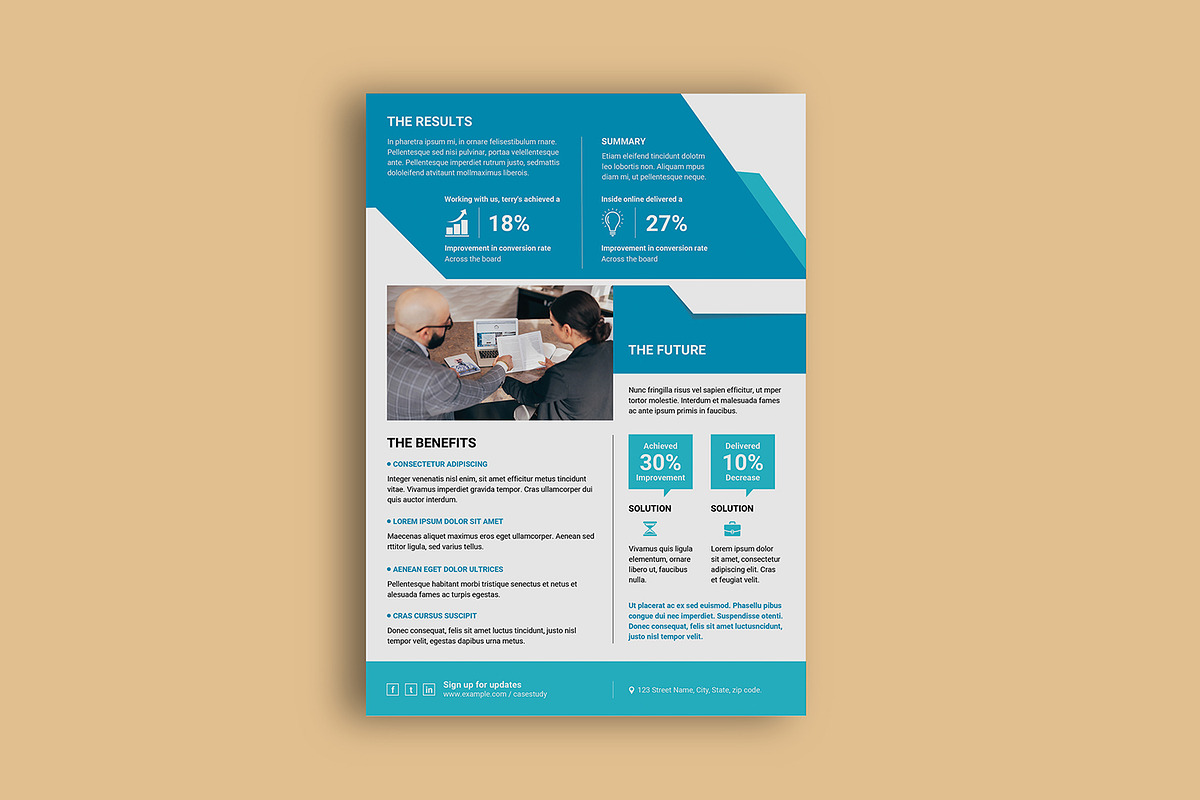 Case Study Flyer Template, a Flyer Template by retrographix (Photo 4 of 8)