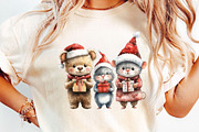 Christmas Teddy And Maus Design PNG, an Animal Illustration by DreamCafeArt (Thumbnail 5 of 6)