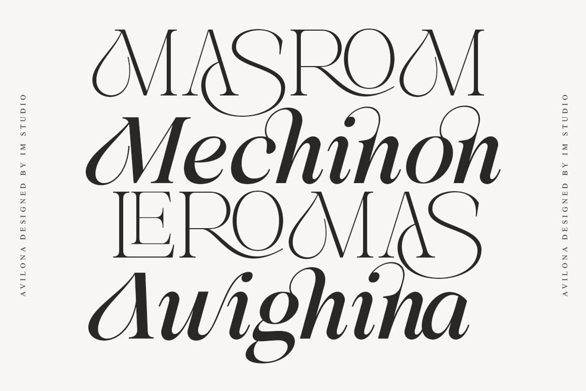 Avilona Super Family | 63 Style Font, a Serif Font by IM Studio (Photo 6 of 16)