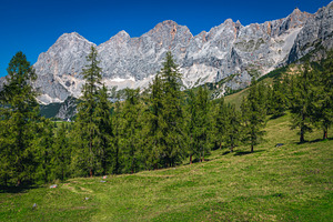 Alpine scenery with high mountains, a Nature Photo by Alpine Dreams