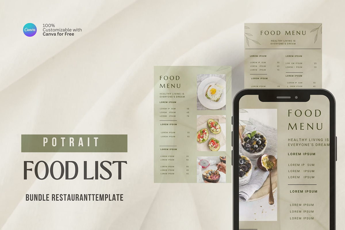 Modern Aesthetic Menu Template
