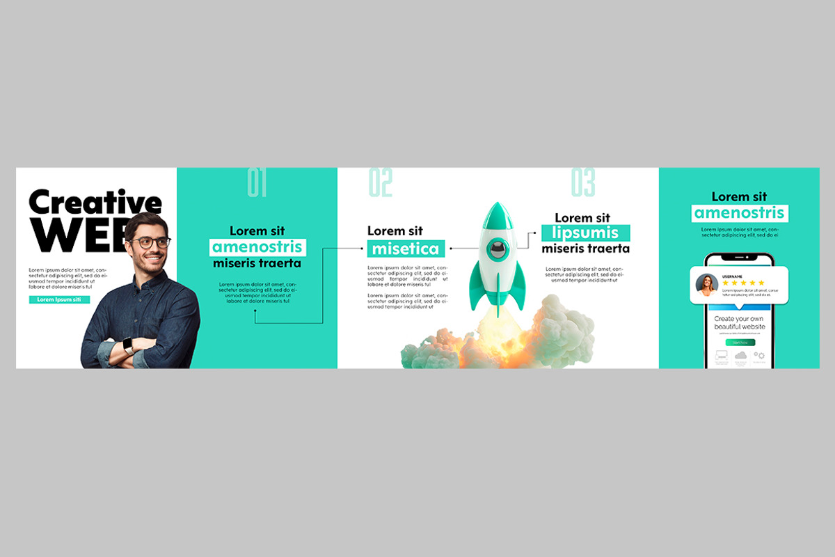 Creative Web Social Media Kit, a Social Media Template by McLittle Stock (Photo 2 of 2)