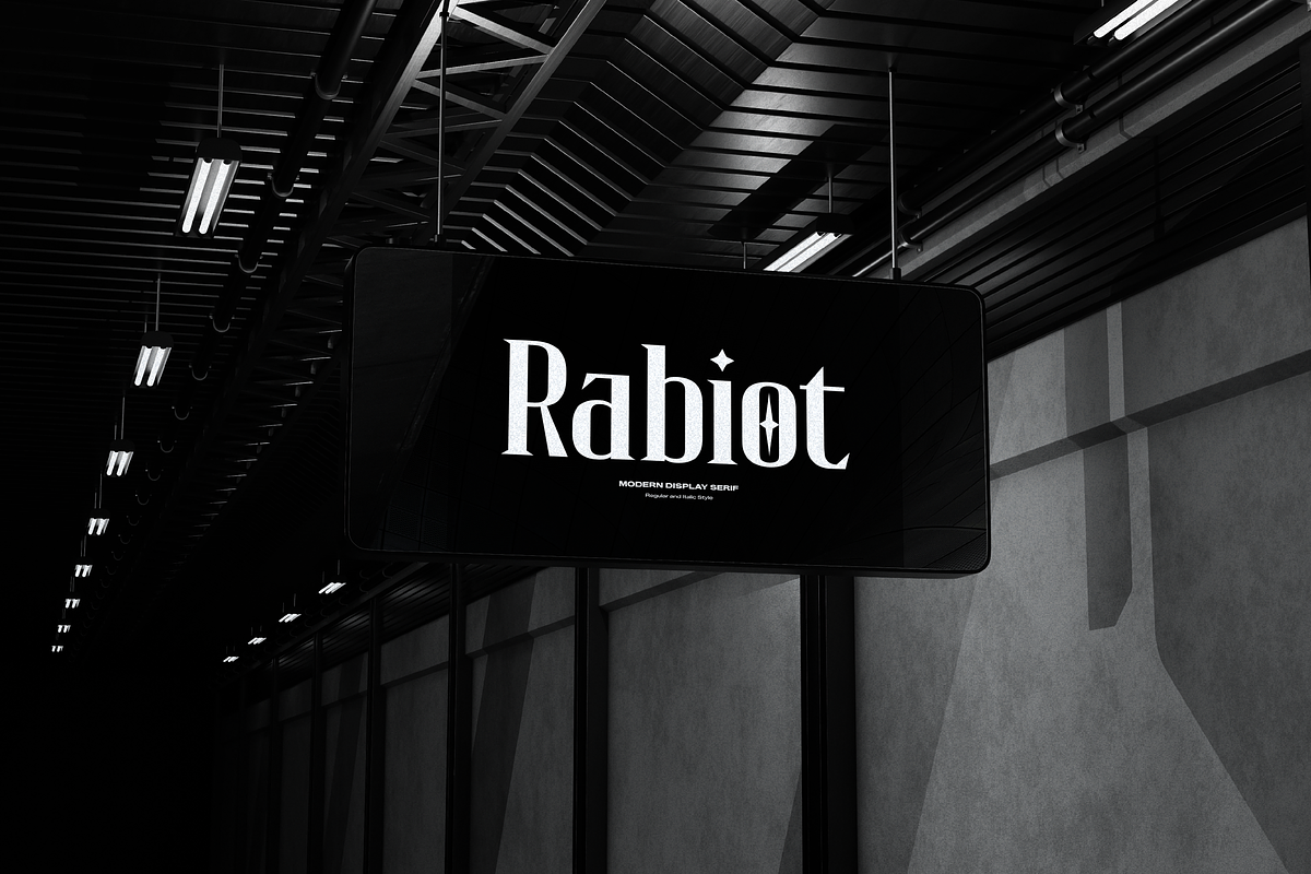 Rabiot | Modern Display Serif, a Sans Serif Font by gracetype_studio (Photo 7 of 12)
