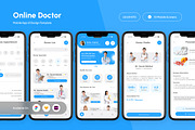 Mediva - Online Doctor App UI, an App Template by trabaskriya (Thumbnail 1 of 5)