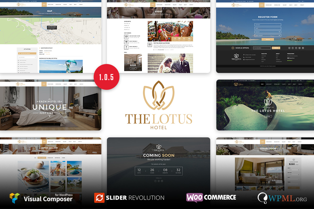 Lotus - Hotel Booking WordPressTheme, a WordPress Template by EngoCreative.com (Photo 1 of 4)