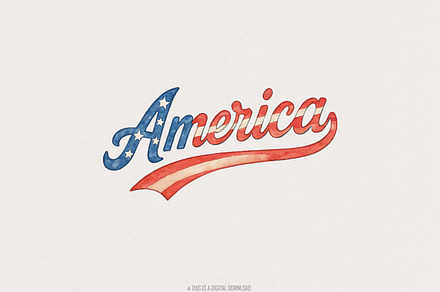 4th of July PNG, USA PNG, Retro, an Illustration by SharpMarketplace